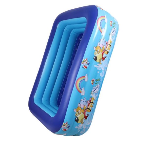 Inflatable Kiddie Swimming Pool,150*110*55cm Family Backyard Pool