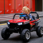 4×4 Big Jeep Off-Road Ride on SUV Kids Electric 12v with Remote Control Red